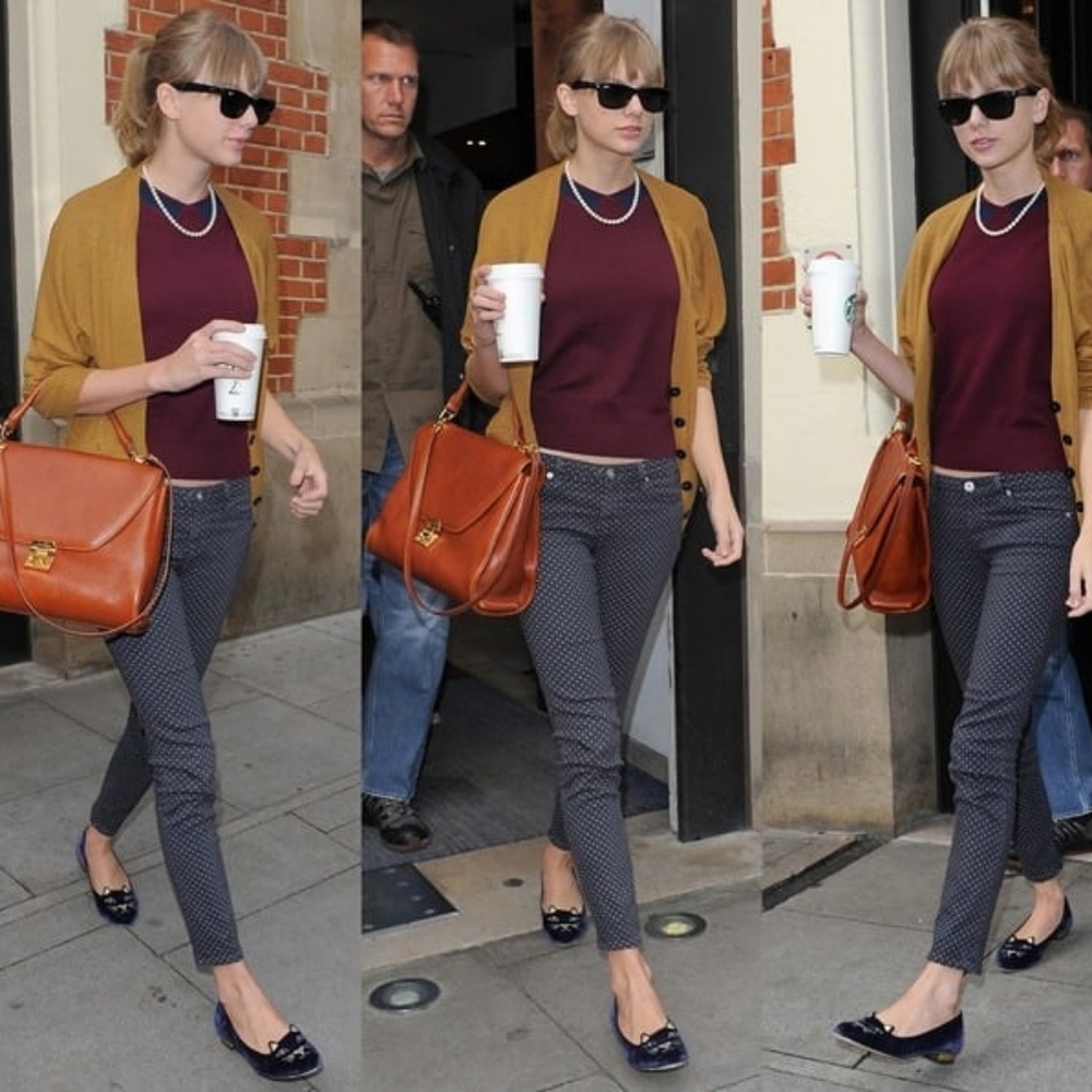 AG Black White Polka Dot The Legging Ankle Super Skinny Pant ASO Taylor Swift